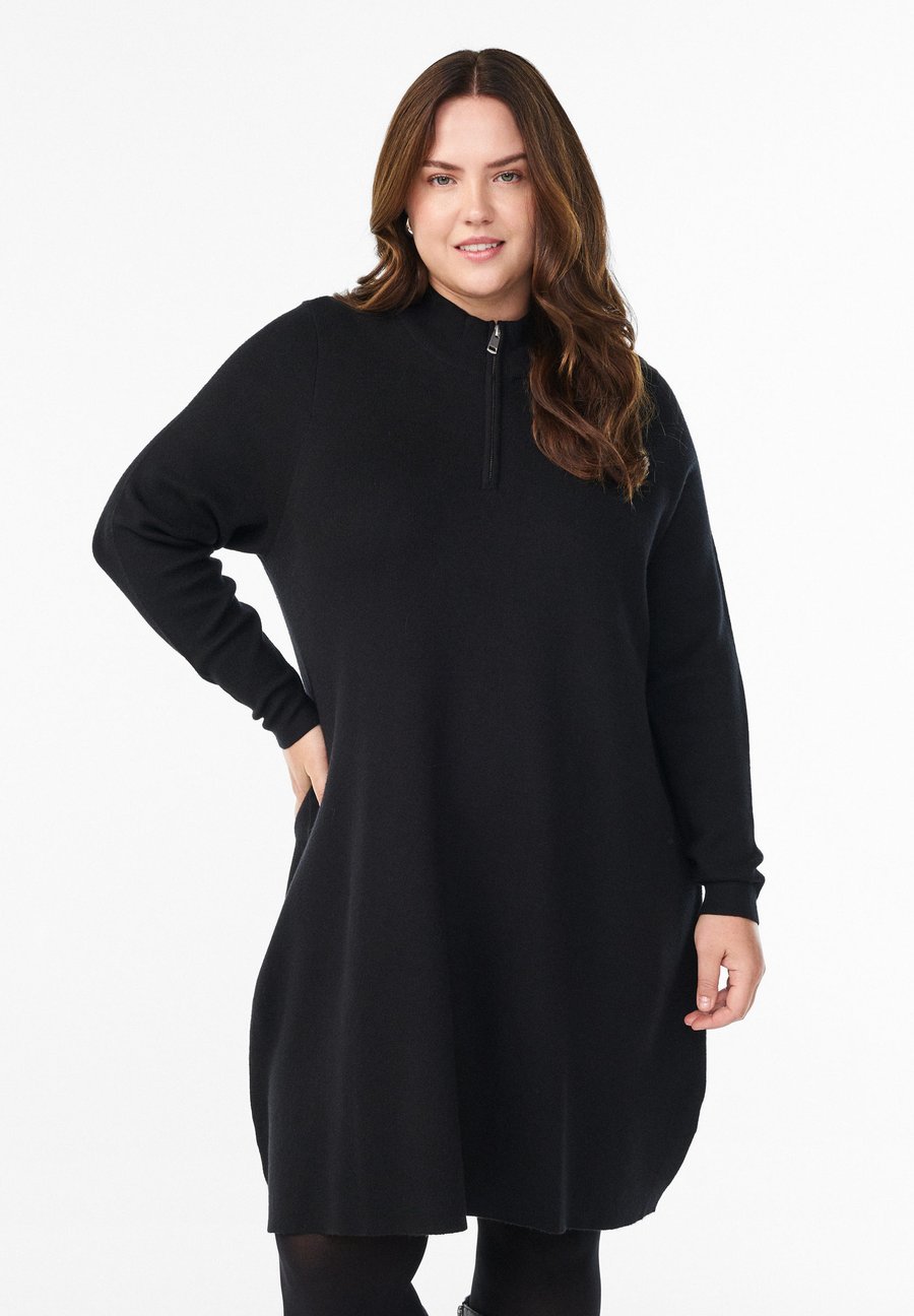 Платье Zizzi MIT HOHEM KRAGEN UND REISSVERSCHLUSS, Black
Платье Zizzi MIT HOHEM KRAGEN UND REISSVERSCHLUSS, Black