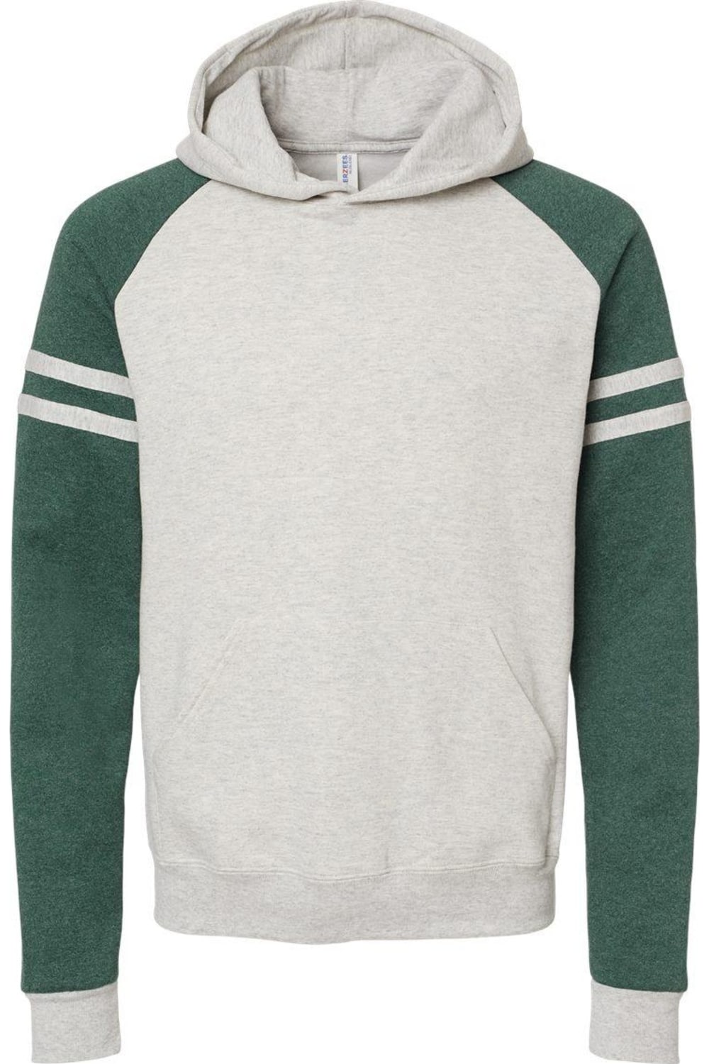 Толстовка с капюшоном JERZEES Nublend Varsity Colorblocked Raglan, цвет oatmeal heather/ forest green heather
Толстовка с капюшоном JERZEES Nublend Varsity Colorblocked Raglan, цвет oatmeal heather/ forest green heather