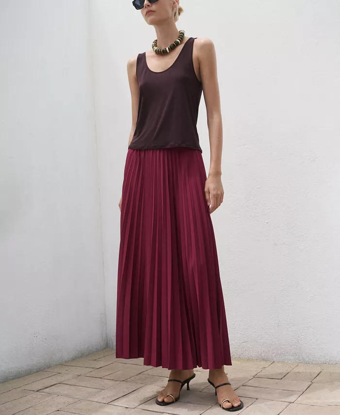 Женская плиссированная длинная юбка MANGO, красный
Женская плиссированная длинная юбка MANGO, красный