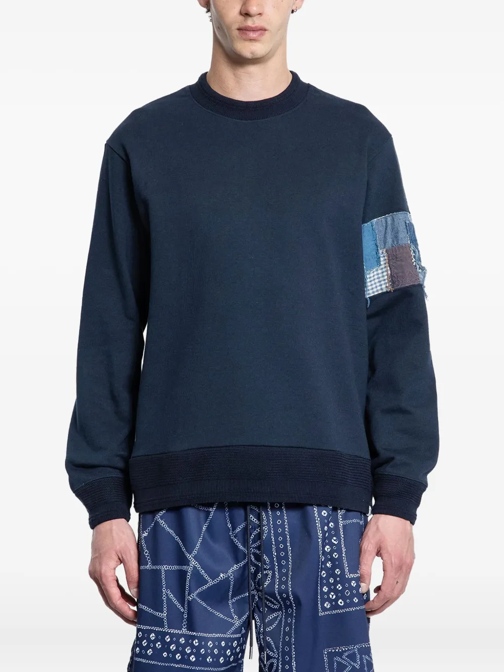 Толстовка с отделкой из боро KUON, синий
Толстовка с отделкой из боро KUON, синий