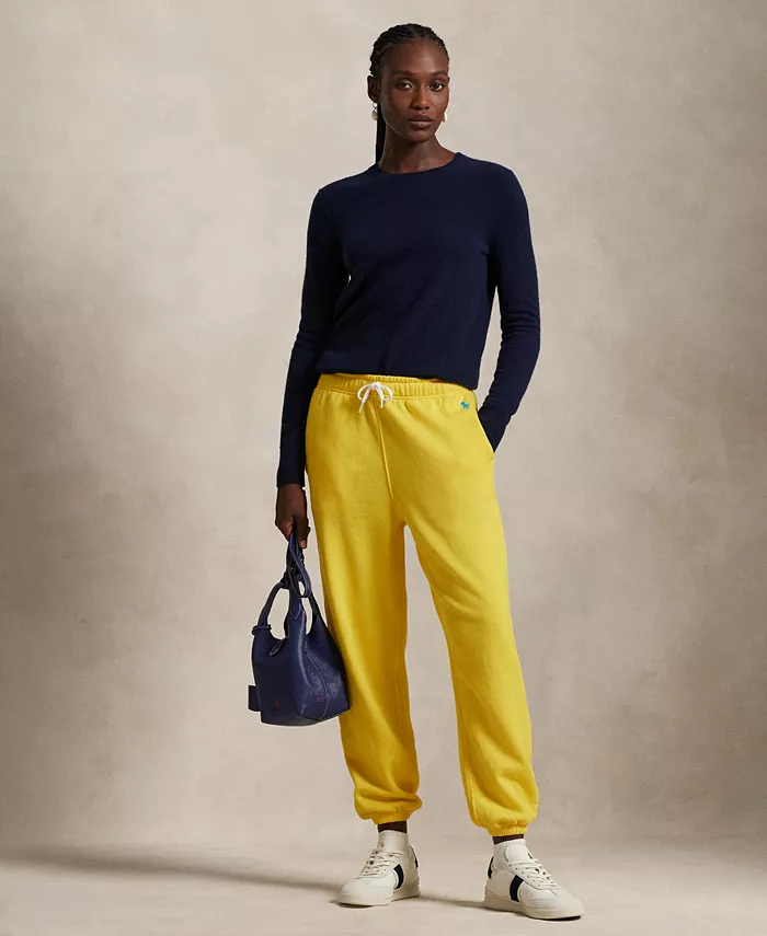 Женские облегченные флисовые спортивные брюки Polo Ralph Lauren, желтый 
Женские облегченные флисовые спортивные брюки Polo Ralph Lauren, желтый