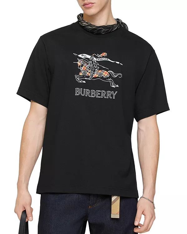 Хлопковая футболка с эскизом Ekd Burberry, черный
Хлопковая футболка с эскизом Ekd Burberry, черный