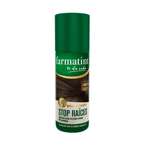 Спрей для подкраски корней Spray Stop Raíces Farmatint, цвет castaño oscuro
Спрей для подкраски корней Spray Stop Raíces Farmatint, цвет castaño oscuro