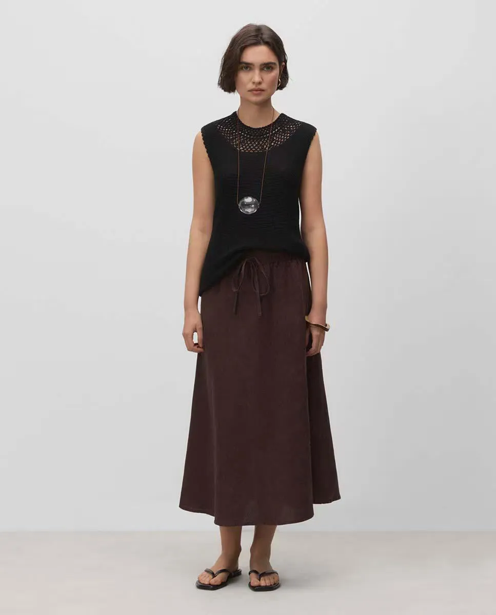 Прямая миди-юбка Simorra, коричневый
Прямая миди-юбка Simorra, коричневый