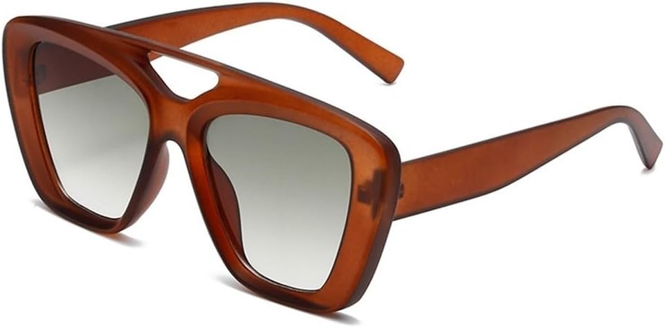 Ретро-солнцезащитные очки «кошачий глаз» с двойной перемычкой, модные градиентные оттенки для женщин и мужчин с защитой от УФ-излучения UV400, матовые солнцезащитные очки конфетных цветов SKFGNX, Matte Tea Green
Ретро-солнцезащитные очки «кошачий глаз» с двойной перемычкой, модные градиентные оттенки для женщин и мужчин с защитой от УФ-излучения UV400, матовые солнцезащитные очки конфетных цветов SKFGNX, Matte Tea Green