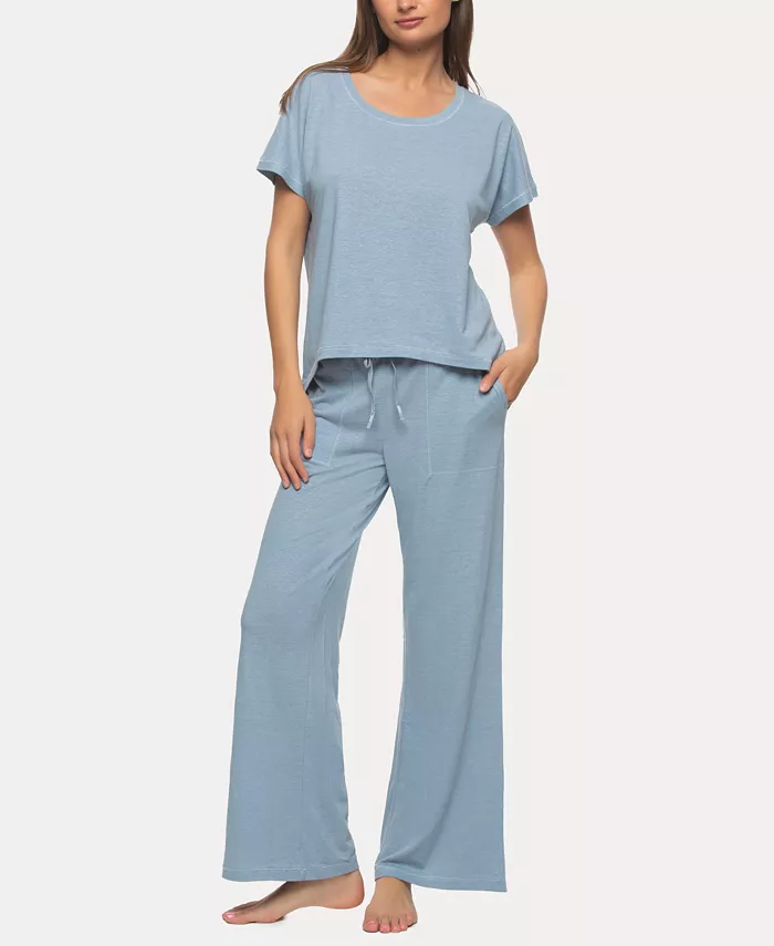 Женский комплект из льняного джерси Lauren и брюк для дома Felina, синий
Женский комплект из льняного джерси Lauren и брюк для дома Felina, синий