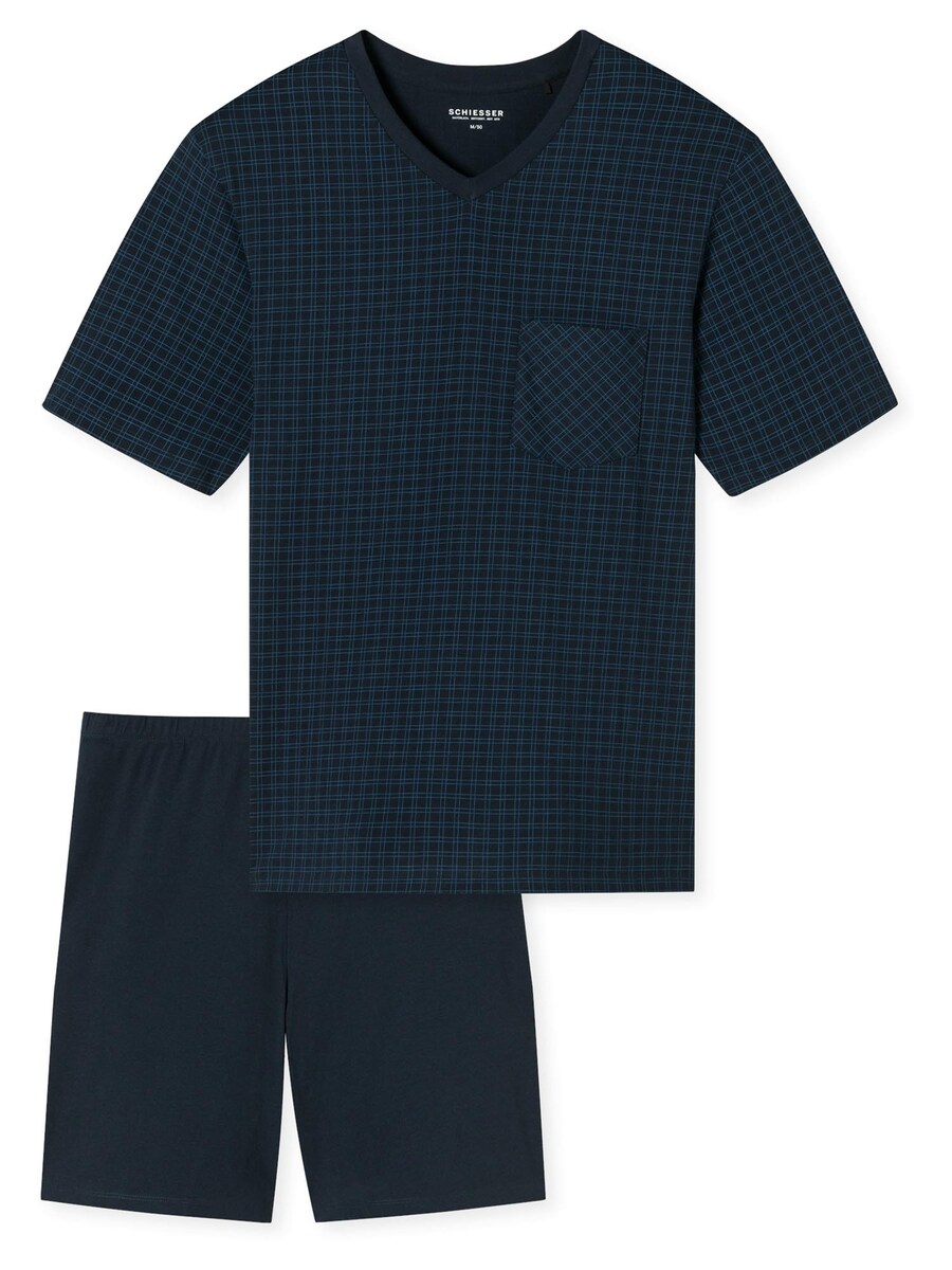 Короткая пижама SCHIESSER Comfort Essentials, темно-синий
Короткая пижама SCHIESSER Comfort Essentials, темно-синий