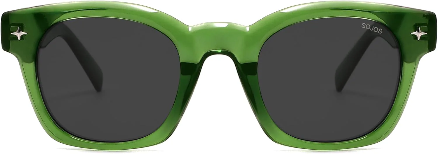 Солнцезащитные очки SOJOS Retro Polarized Square для мужчин и женщин, солнцезащитные очки Pantos Shades UV400, оправа TR90, модель SJ2651, Crystal Green/Grey
Солнцезащитные очки SOJOS Retro Polarized Square для мужчин и женщин, солнцезащитные очки Pantos Shades UV400, оправа TR90, модель SJ2651, Crystal Green/Grey