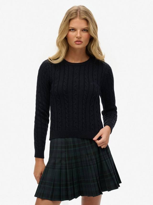 Эссеншиалс слим кабельный джемпер Superdry, Eclipse Navy
Эссеншиалс слим кабельный джемпер Superdry, Eclipse Navy