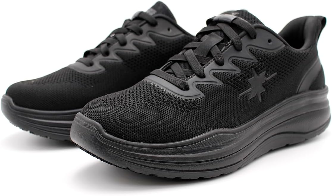 Мужские кроссовки Laforst с противоскользящей подошвой - легкие, дышащие нескользящие обувь с шнуровкой-банджи для кухни, ресторана, ухода за пациентами и повседневного использования, черный
Мужские кроссовки Laforst с противоскользящей подошвой - легкие, дышащие нескользящие обувь с шнуровкой-банджи для кухни, ресторана, ухода за пациентами и повседневного использования, черный