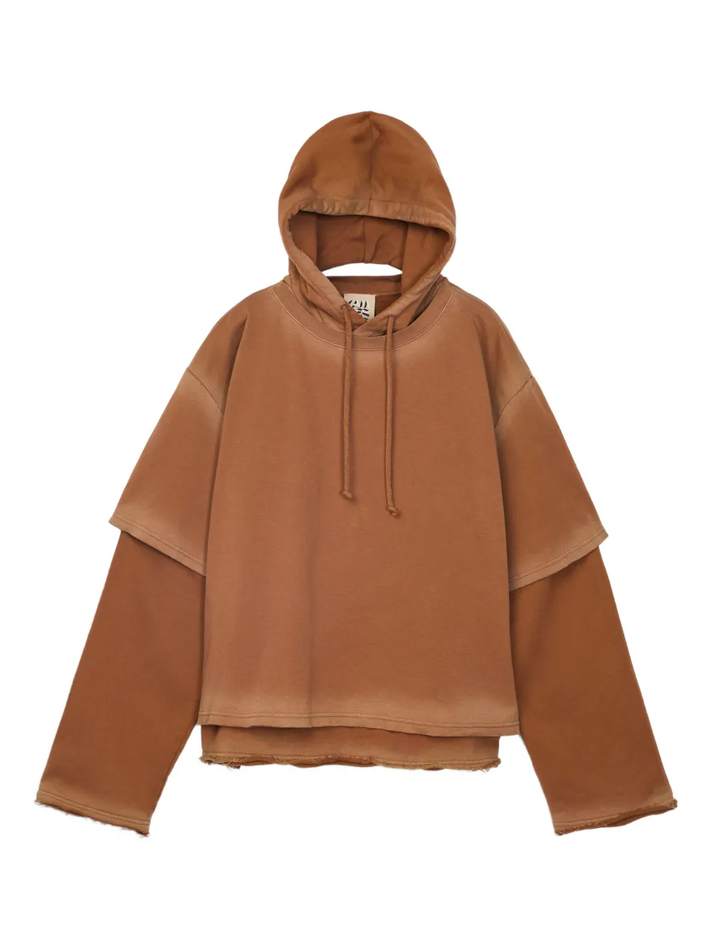 Многослойное худи с бахромой CamperLab, коричневый
Многослойное худи с бахромой CamperLab, коричневый