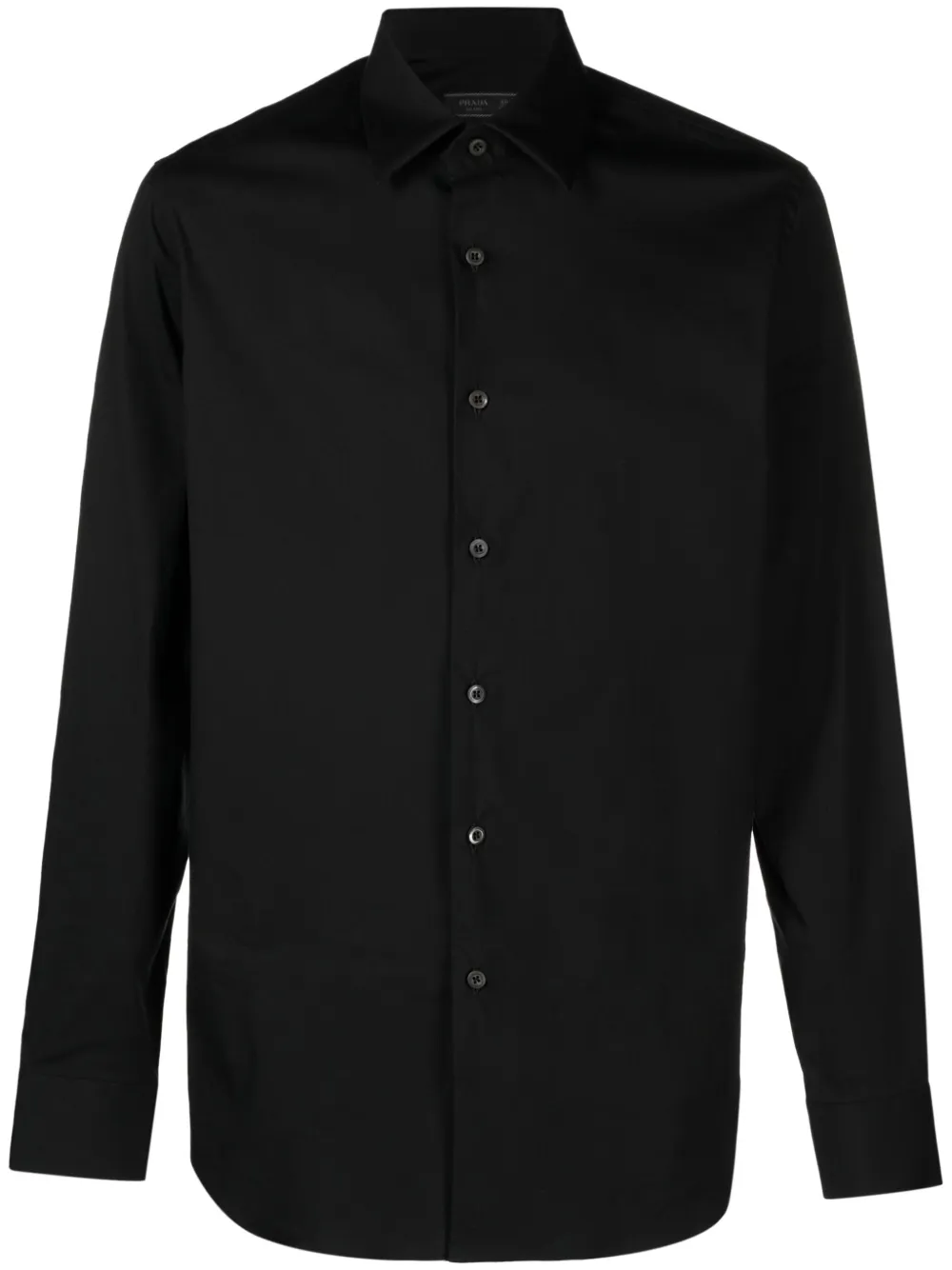 Поплиновая рубашка с длинными рукавами Prada, черный
Поплиновая рубашка с длинными рукавами Prada, черный