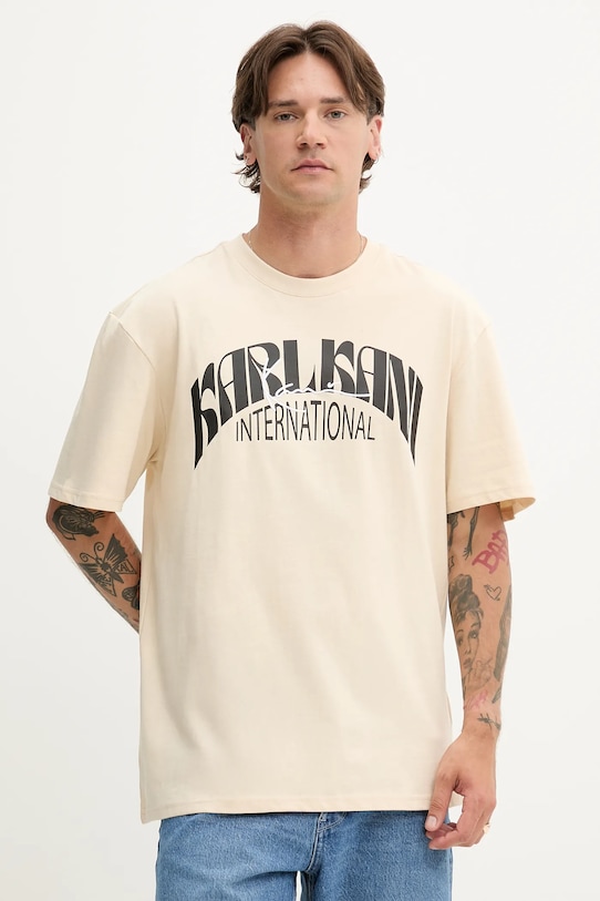 Хлопковая футболка Karl Kani, бежевый
Хлопковая футболка Karl Kani, бежевый