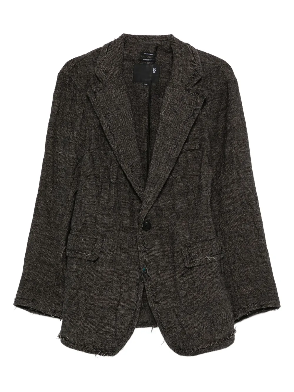 Однобортный блейзер с бахромой R13, серый
Однобортный блейзер с бахромой R13, серый