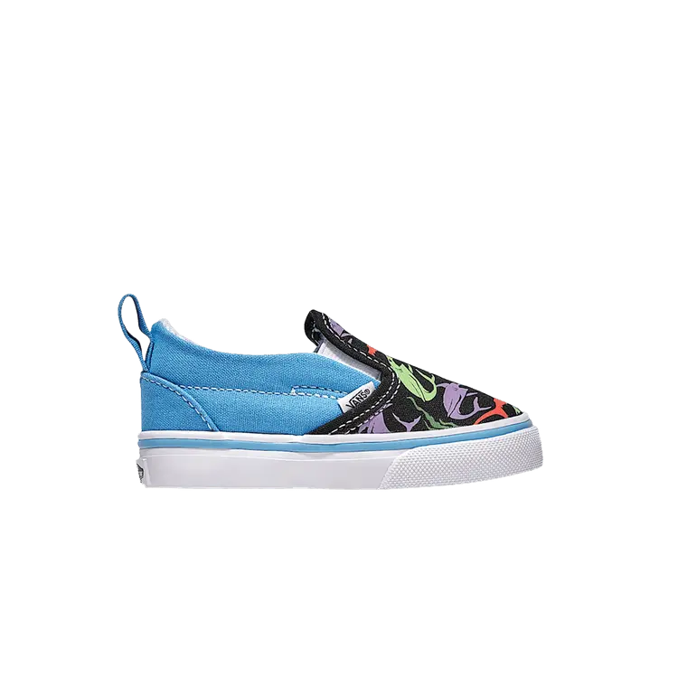 Кроссовки Vans Classic Slip-On V Toddler 'Multi-Color Sharks', синий
Кроссовки Vans Classic Slip-On V Toddler 'Multi-Color Sharks', синий