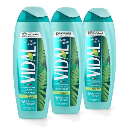 Гель для душа с белым мускусом, 250 мл, 3 шт., Vidal
Гель для душа с белым мускусом, 250 мл, 3 шт., Vidal