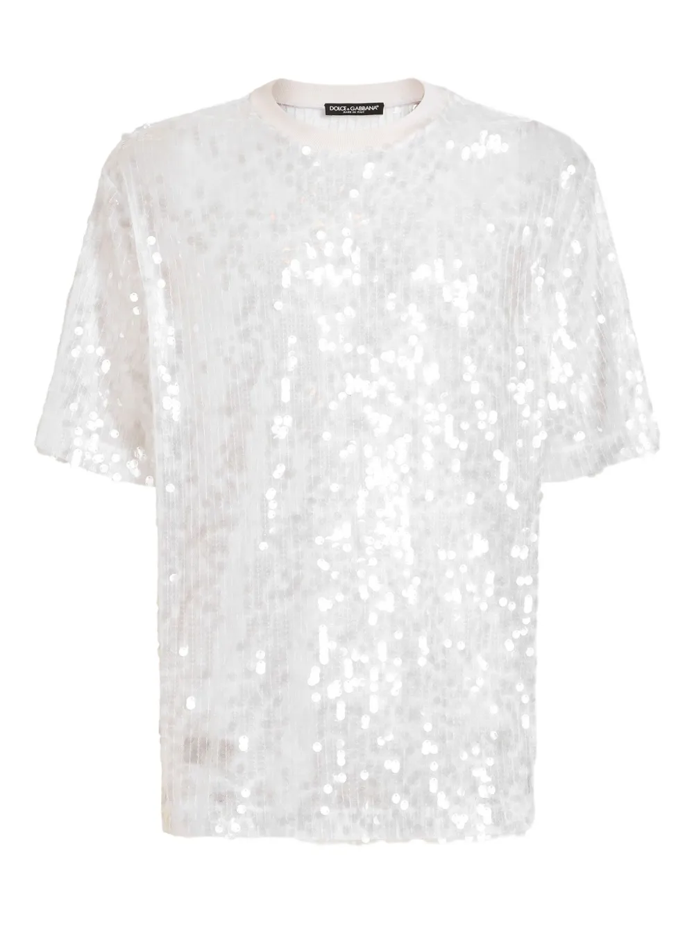 Футболка, украшенная пайетками DOLCE & GABBANA, белый
Футболка, украшенная пайетками DOLCE & GABBANA, белый
