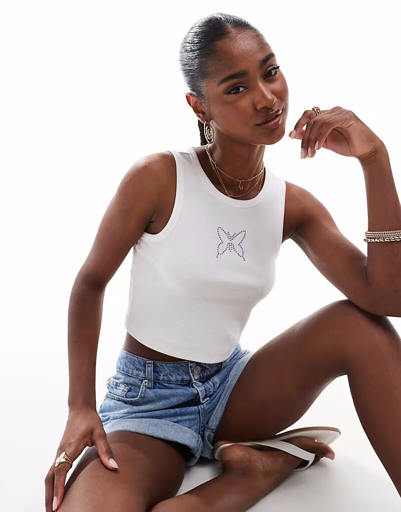 Топ Concert Purple Butteryfly Diamante в белом цвете Pieces
Топ Concert Purple Butteryfly Diamante в белом цвете Pieces