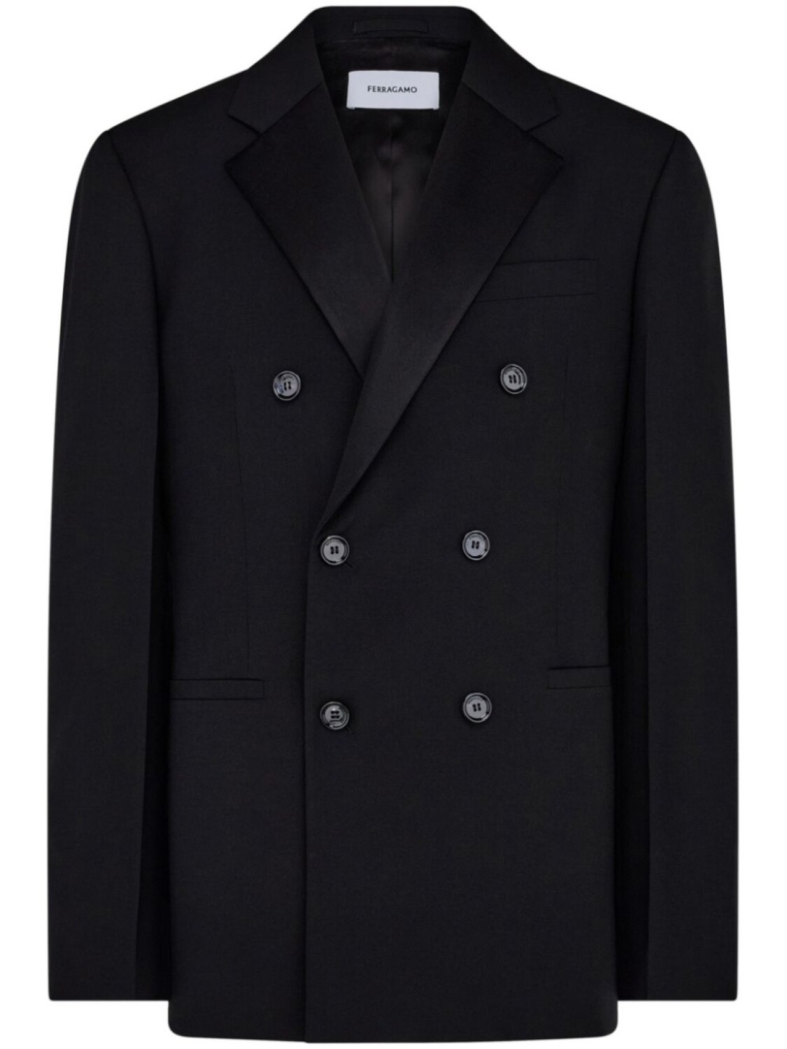 Двубортный пиджак с заостренными лацканами Ferragamo
Двубортный пиджак с заостренными лацканами Ferragamo