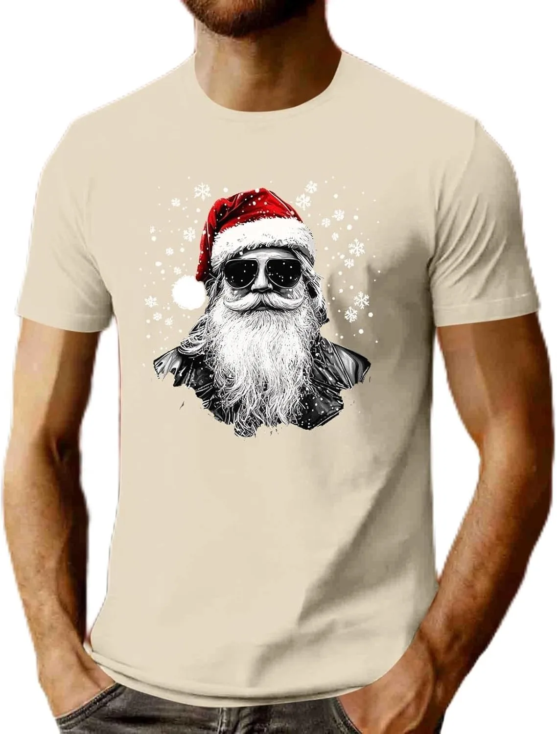 Футболка с принтом Санта-Клауса Xiaojmake
Футболка с принтом Санта-Клауса Xiaojmake