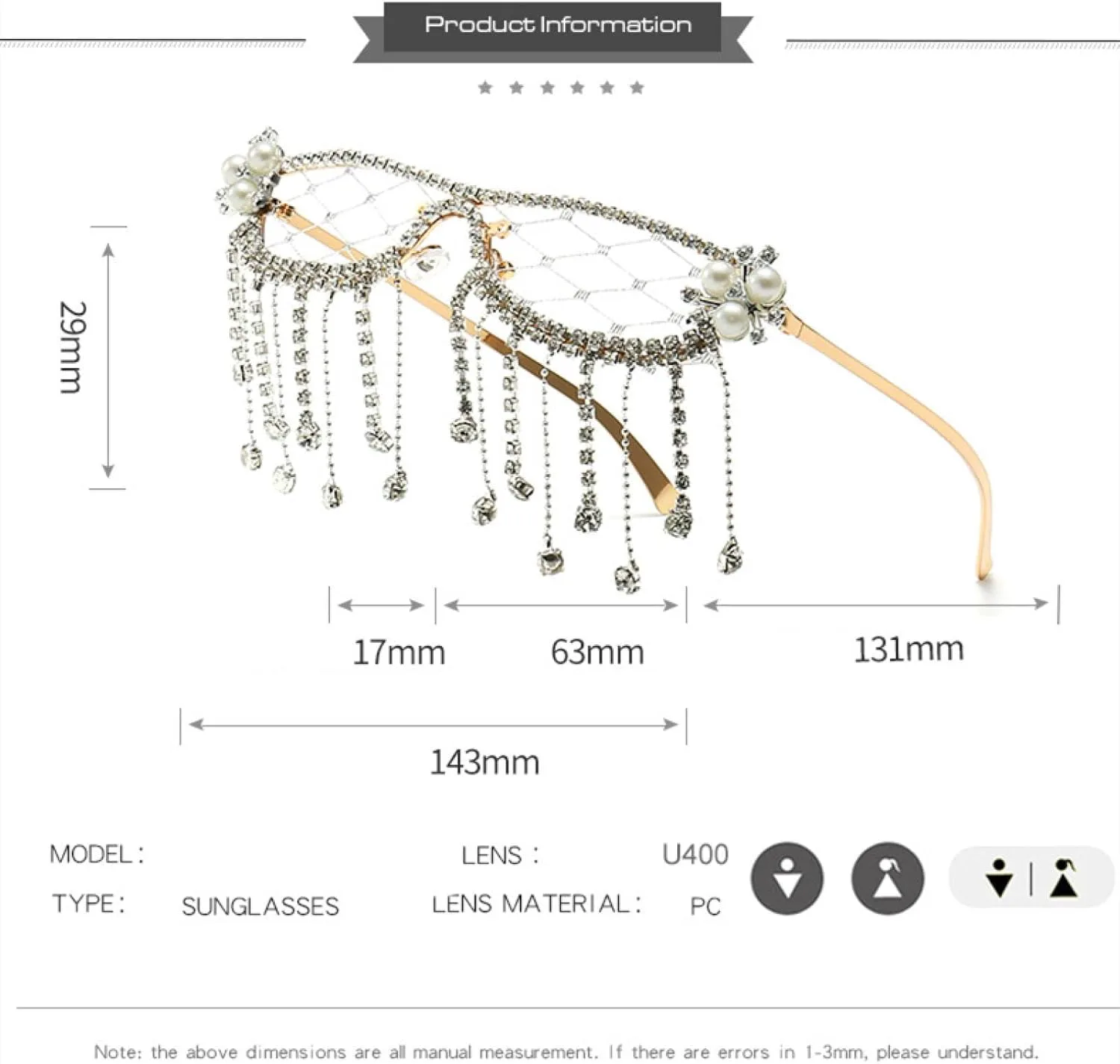 Модные солнцезащитные очки с кисточками и бриллиантами для женщин, роскошные, со стразами и кристаллами, в стиле стимпанк, сетчатые, без линз TVTBBVV, C5
Модные солнцезащитные очки с кисточками и бриллиантами для женщин, роскошные, со стразами и кристаллами, в стиле стимпанк, сетчатые, без линз TVTBBVV, C5