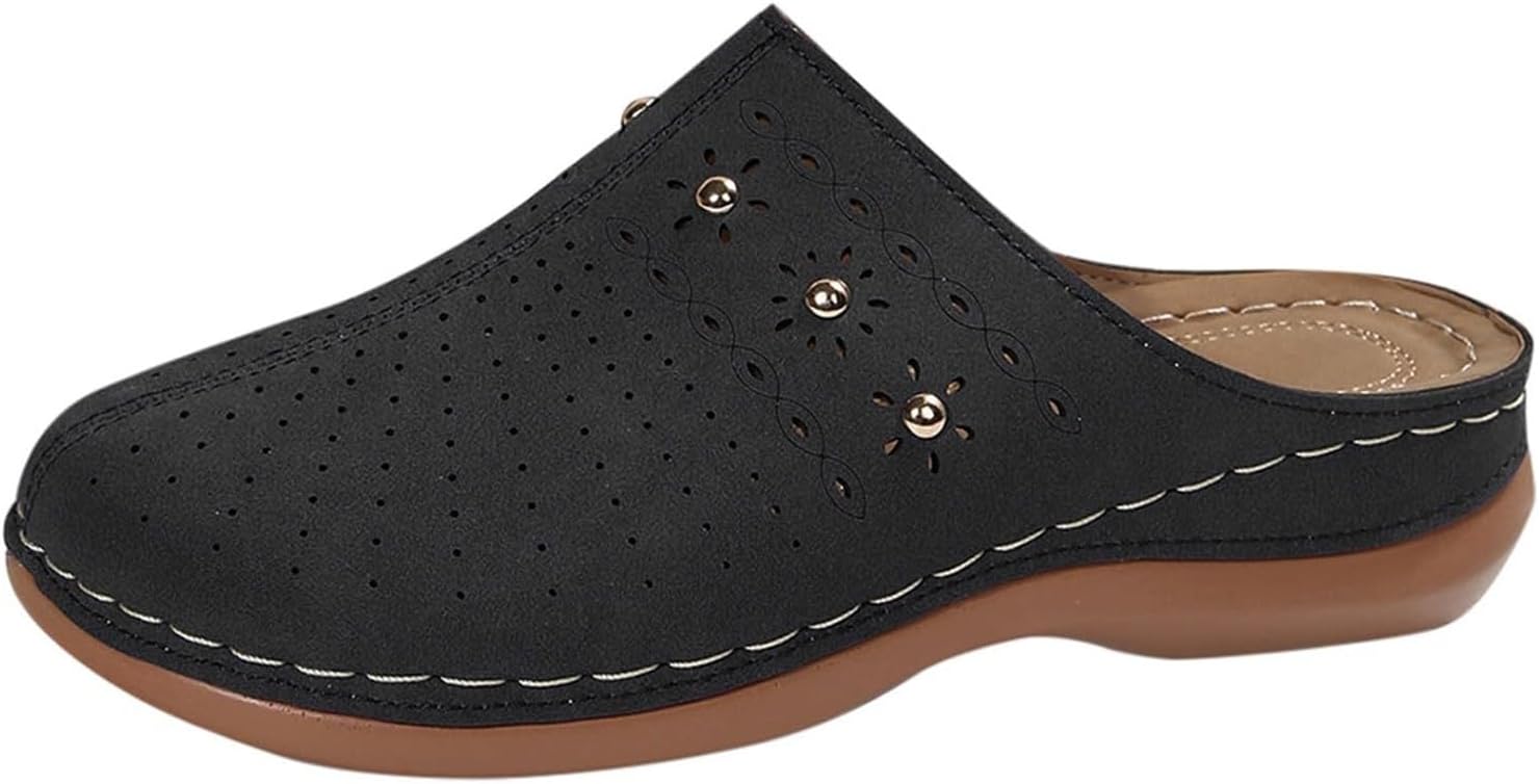 Женские сабо с легким надеванием, летние повседневные сандалии для прогулок, удобные сабо с открытой задней частью, вырезами и цветочным узором, поддержка свода стопы, клиновидные сандалии, обувь для выхода в свет Generic, черный
Женские сабо с легким надеванием, летние повседневные сандалии для прогулок, удобные сабо с открытой задней частью, вырезами и цветочным узором, поддержка свода стопы, клиновидные сандалии, обувь для выхода в свет Generic, черный