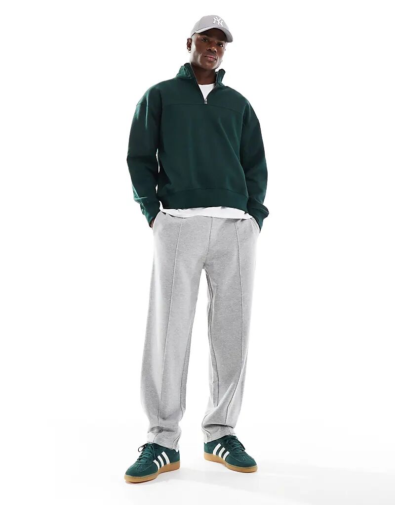 Прямые брюки-джоггеры серого меланжевого цвета New Look
Прямые брюки-джоггеры серого меланжевого цвета New Look