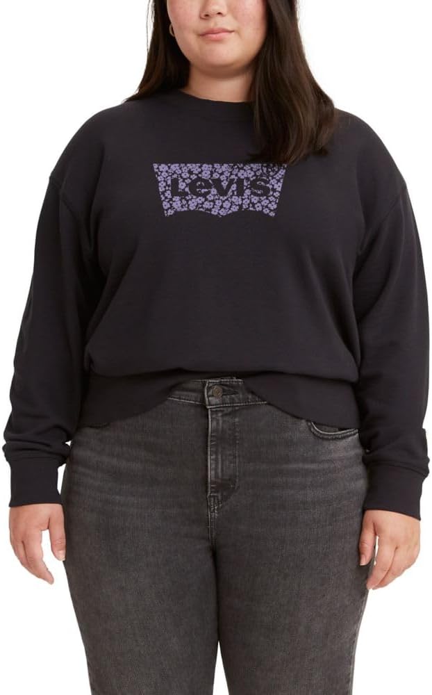 Женская толстовка Levi's Graphic Standard с круглым вырезом, Riley Floral Batwing Caviar
Женская толстовка Levi's Graphic Standard с круглым вырезом, Riley Floral Batwing Caviar