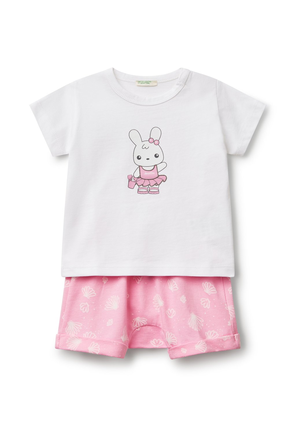 Футболка с принтом SET CREWNECK SHORT SLEEVE WITH CONCEALED SNAP BUTTONS ON SHOULDER ELASTICATED WAIST United Colors of Benetton, фуксия
Футболка с принтом SET CREWNECK SHORT SLEEVE WITH CONCEALED SNAP BUTTONS ON SHOULDER ELASTICATED WAIST United Colors of Benetton, фуксия