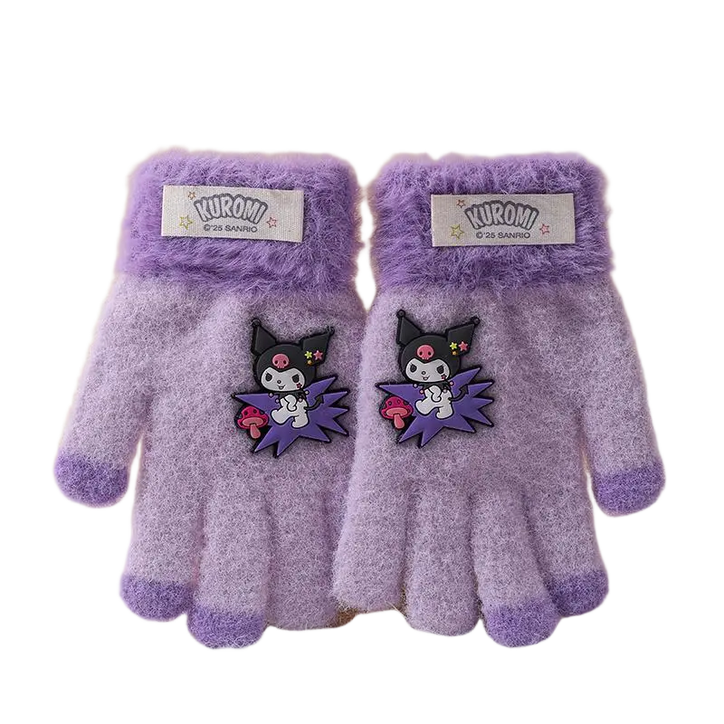 Детские вязаные перчатки из смеси хлопка и полиэстера Sanrio, фиолетовый kuromi
Детские вязаные перчатки из смеси хлопка и полиэстера Sanrio, фиолетовый kuromi