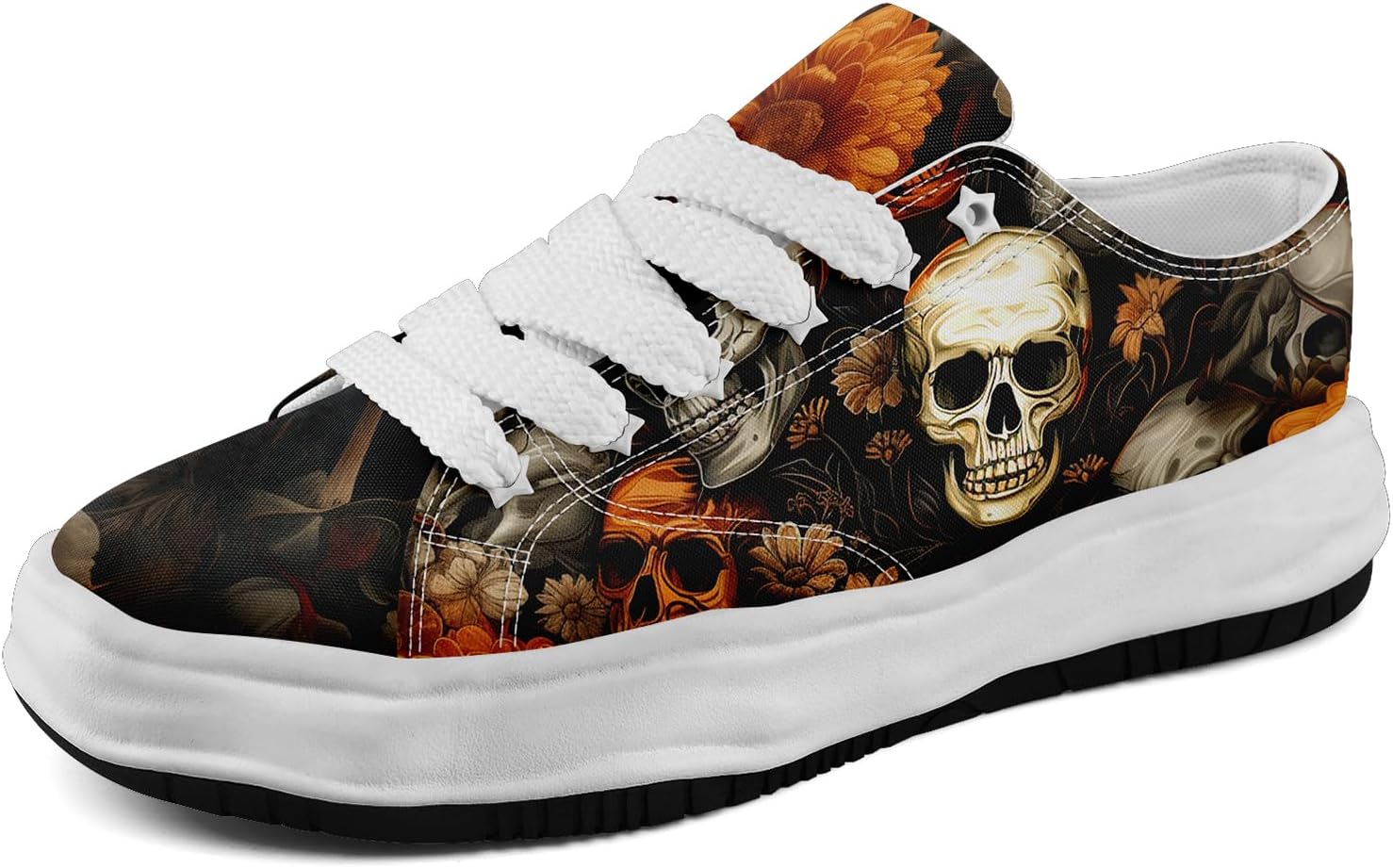 Кеды на низкой подошве для мужчин и женщин, яркие с черепом, легкие и удобные для прогулок Coolcustomize, черный/оранжевый
Кеды на низкой подошве для мужчин и женщин, яркие с черепом, легкие и удобные для прогулок Coolcustomize, черный/оранжевый