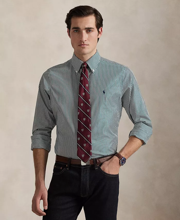 Мужская классическая полосатая поплиновая рубашка Polo Ralph Lauren, мультиколор
Мужская классическая полосатая поплиновая рубашка Polo Ralph Lauren, мультиколор