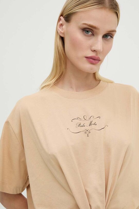 Хлопковая футболка Moschino Jeans, бежевый
Хлопковая футболка Moschino Jeans, бежевый