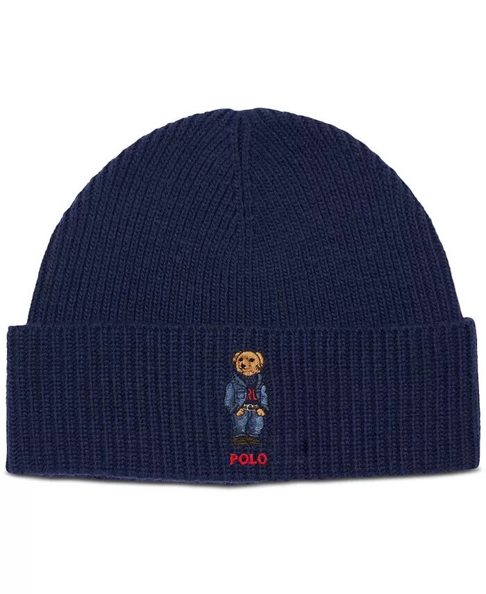 Мужская шляпа-манжета с вышивкой в виде медведя Polo Ralph Lauren, синий
Мужская шляпа-манжета с вышивкой в виде медведя Polo Ralph Lauren, синий