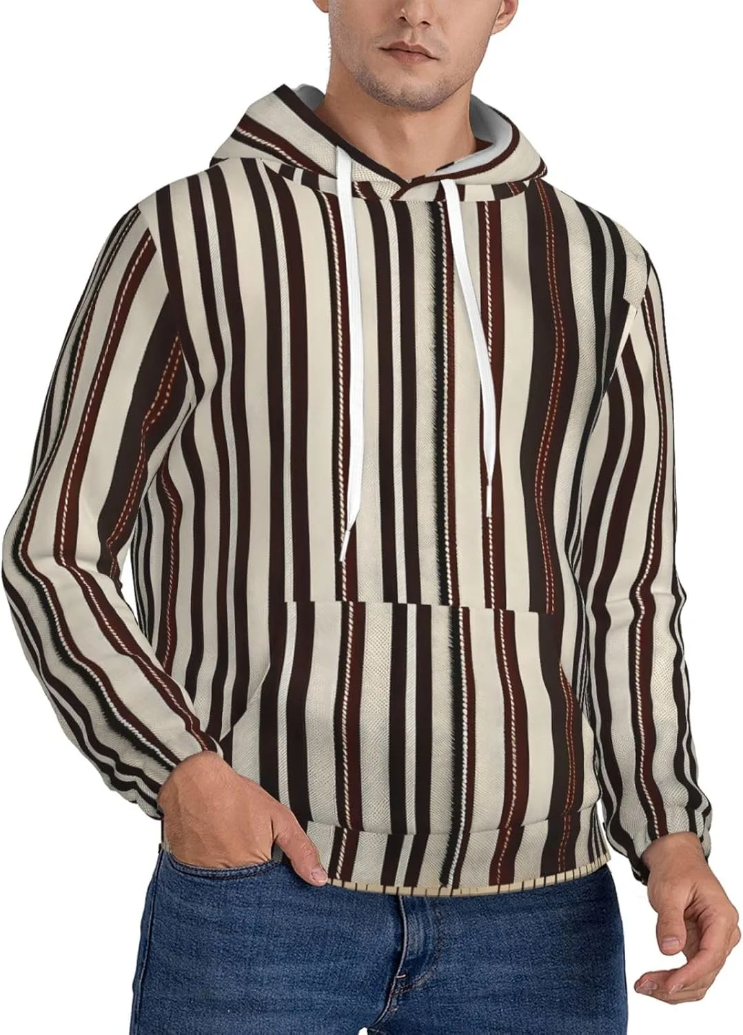 Толстовка с капюшоном BaerK для мужчин, в полоску, коричневая
Толстовка с капюшоном BaerK для мужчин, в полоску, коричневая