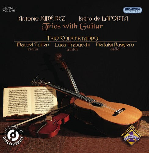 CD диск Ximenez / Trabucchi / Guillen / Ruggiero: Trios with Guitar: Three Trios for Guitar Violin
CD диск Ximenez / Trabucchi / Guillen / Ruggiero: Trios with Guitar: Three Trios for Guitar Violin