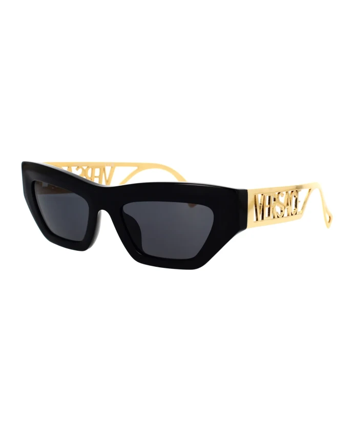 Солнцезащитные очки с темно-серыми линзами Versace, черный
Солнцезащитные очки с темно-серыми линзами Versace, черный