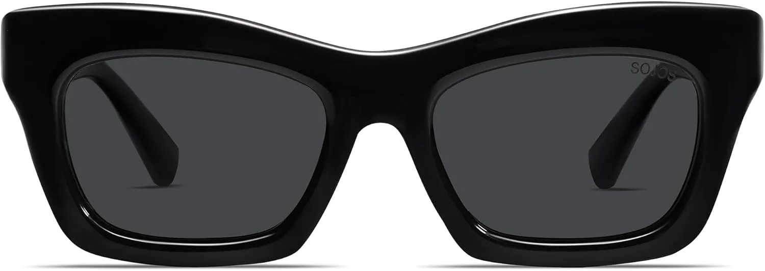 SOJOS Модные солнцезащитные очки «кошачий глаз» с поляризацией для женщин и мужчин, ретро-стиль, массивные дизайнерские солнцезащитные очки SJ2339, Black/Grey
SOJOS Модные солнцезащитные очки «кошачий глаз» с поляризацией для женщин и мужчин, ретро-стиль, массивные дизайнерские солнцезащитные очки SJ2339, Black/Grey