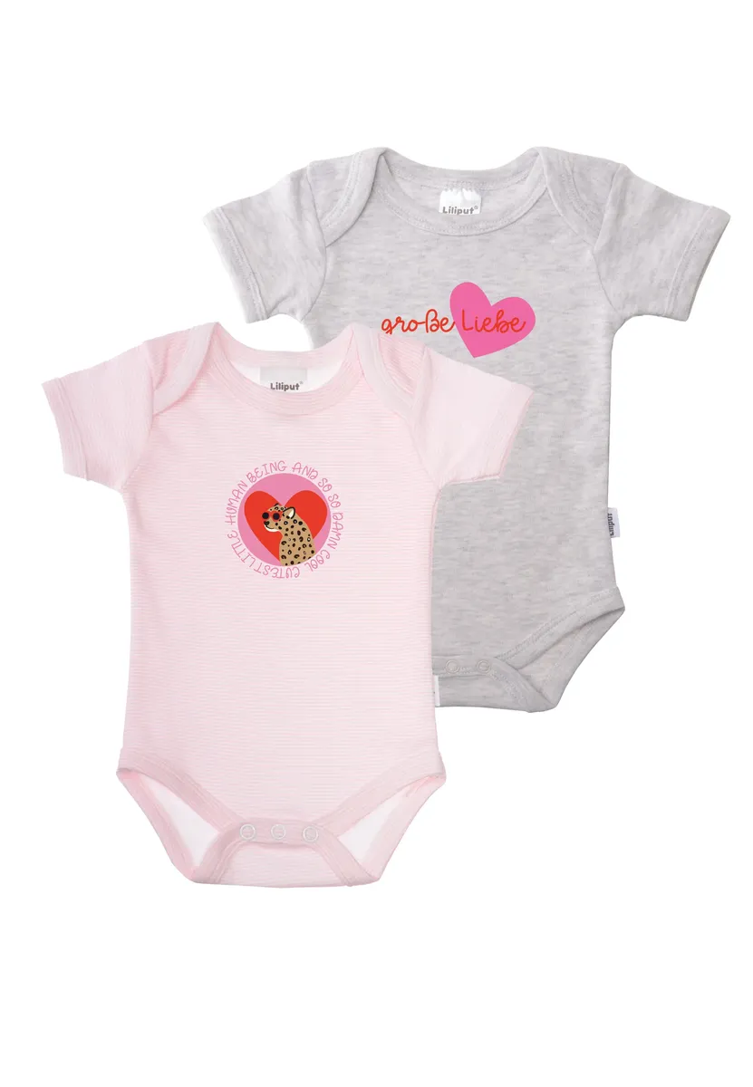 Лилипутское боди "большая любовь" с милыми мотивами Liliput, серый
Лилипутское боди "большая любовь" с милыми мотивами Liliput, серый