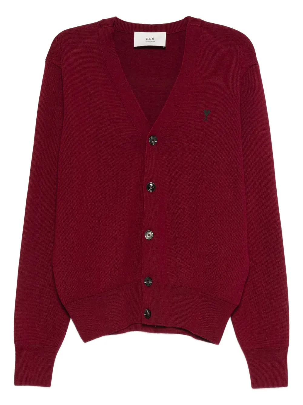 Кардиган с вышитым логотипом AMI Paris, красный
Кардиган с вышитым логотипом AMI Paris, красный