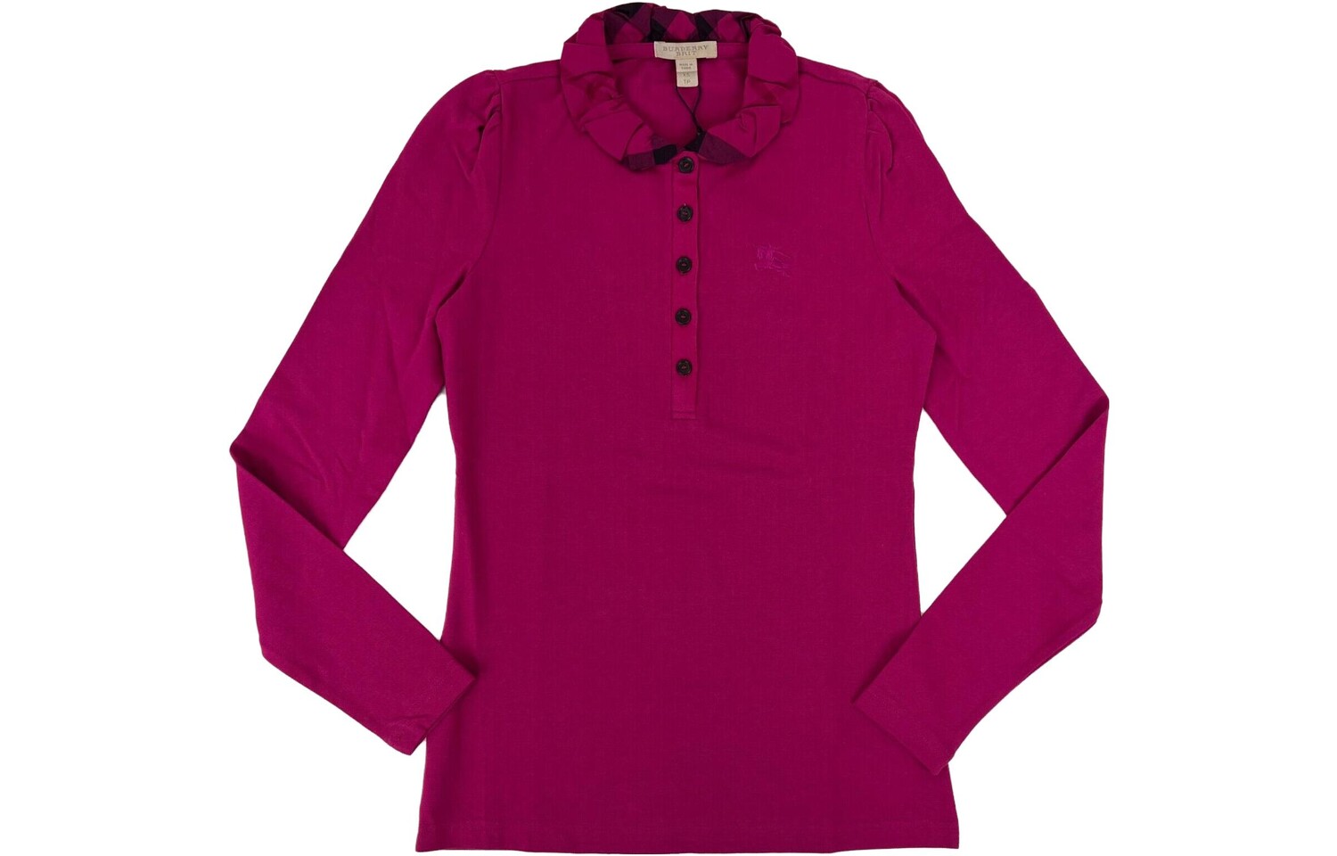 Рубашка-поло женская Burberry, фуксия 
Рубашка-поло женская Burberry, фуксия