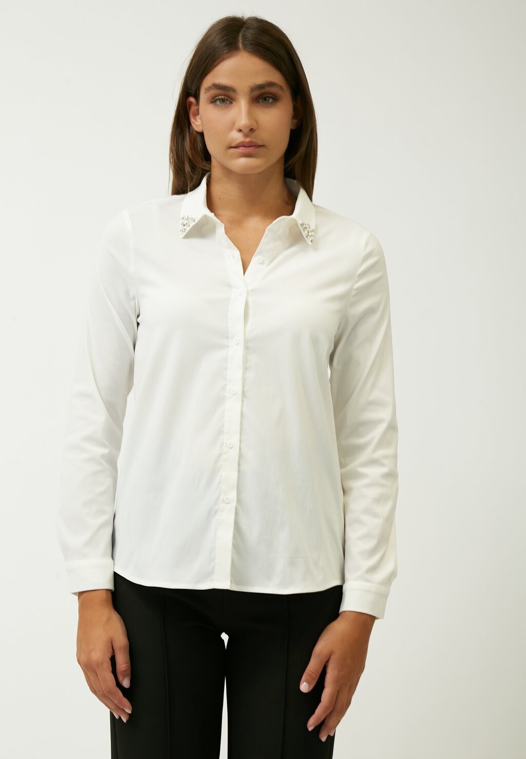 Блузка на пуговицах INFLUENCER, кремовый
Блузка на пуговицах INFLUENCER, кремовый