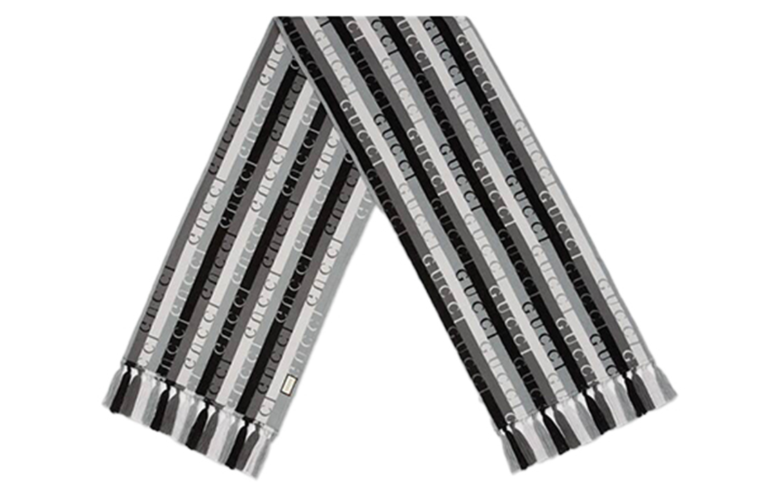 GUCCI Вязаный шарф унисекс черный, Black
GUCCI Вязаный шарф унисекс черный, Black