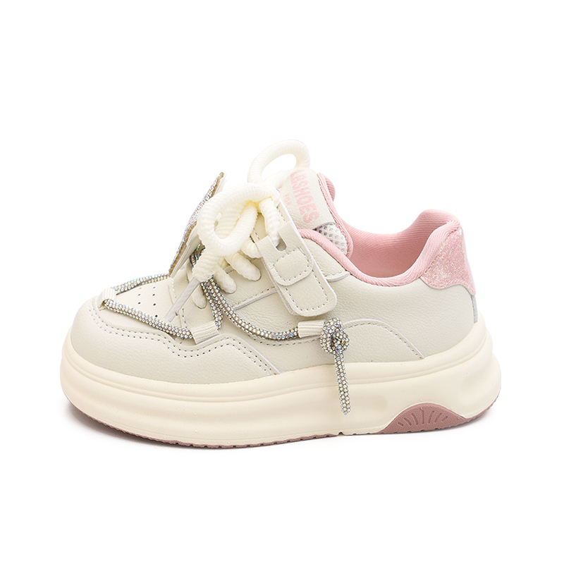 Нескользящие, легкие, амортизирующие, низкие детские кроссовки для скейтбординга Budding, бежевый/розовый 
Нескользящие, легкие, амортизирующие, низкие детские кроссовки для скейтбординга Budding, бежевый/розовый