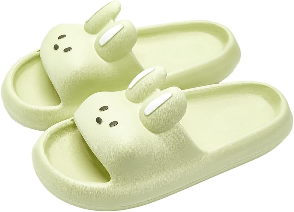 Женские и мужские шлепанцы с милым мультяшным дизайном Rungion, быстро сохнущие, для ванной, с противоскользящей подошвой, домашние тапочки-подушки, зеленый
Женские и мужские шлепанцы с милым мультяшным дизайном Rungion, быстро сохнущие, для ванной, с противоскользящей подошвой, домашние тапочки-подушки, зеленый