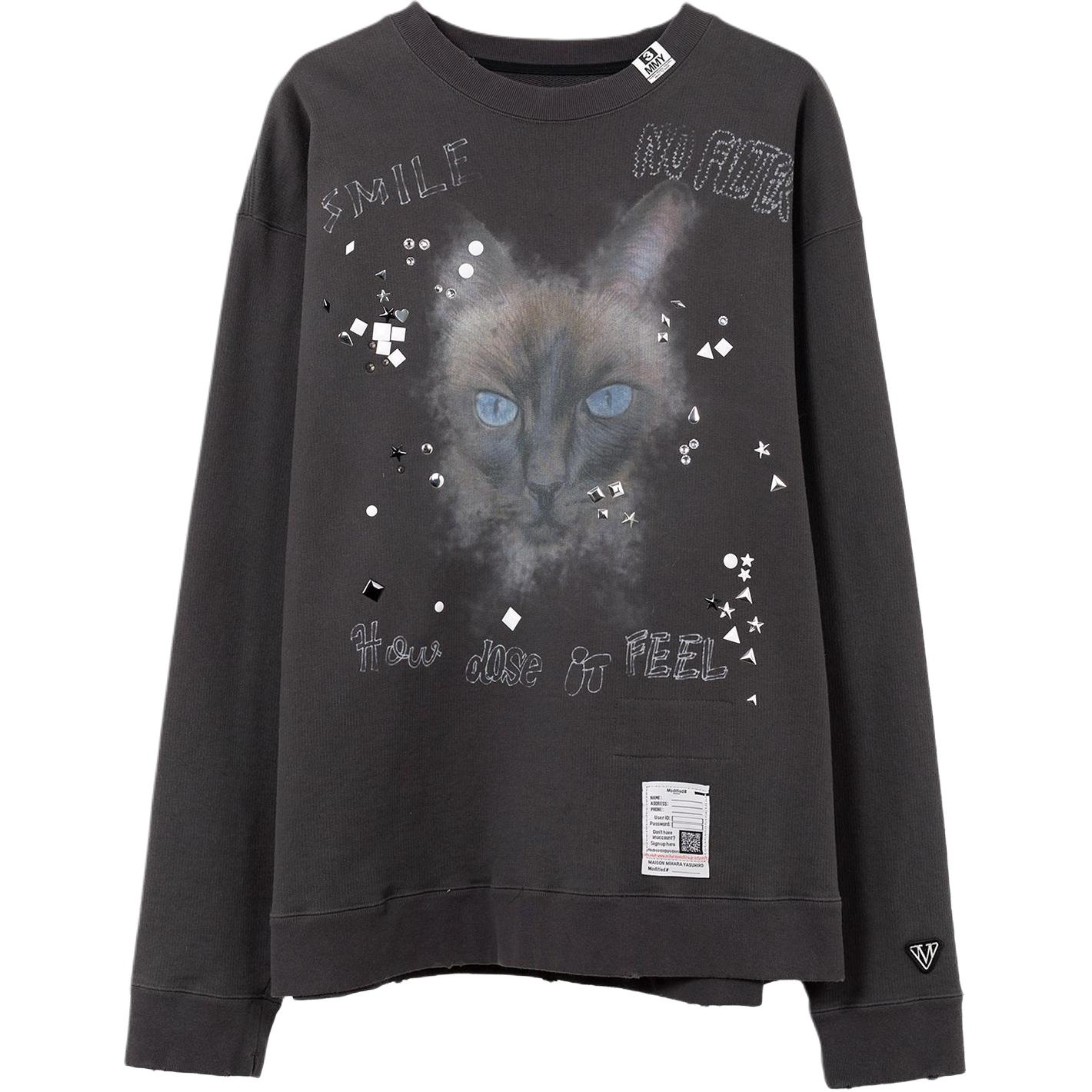 Свитшот с принтом кошки Maison Mihara Yasuhiro, черный
Свитшот с принтом кошки Maison Mihara Yasuhiro, черный