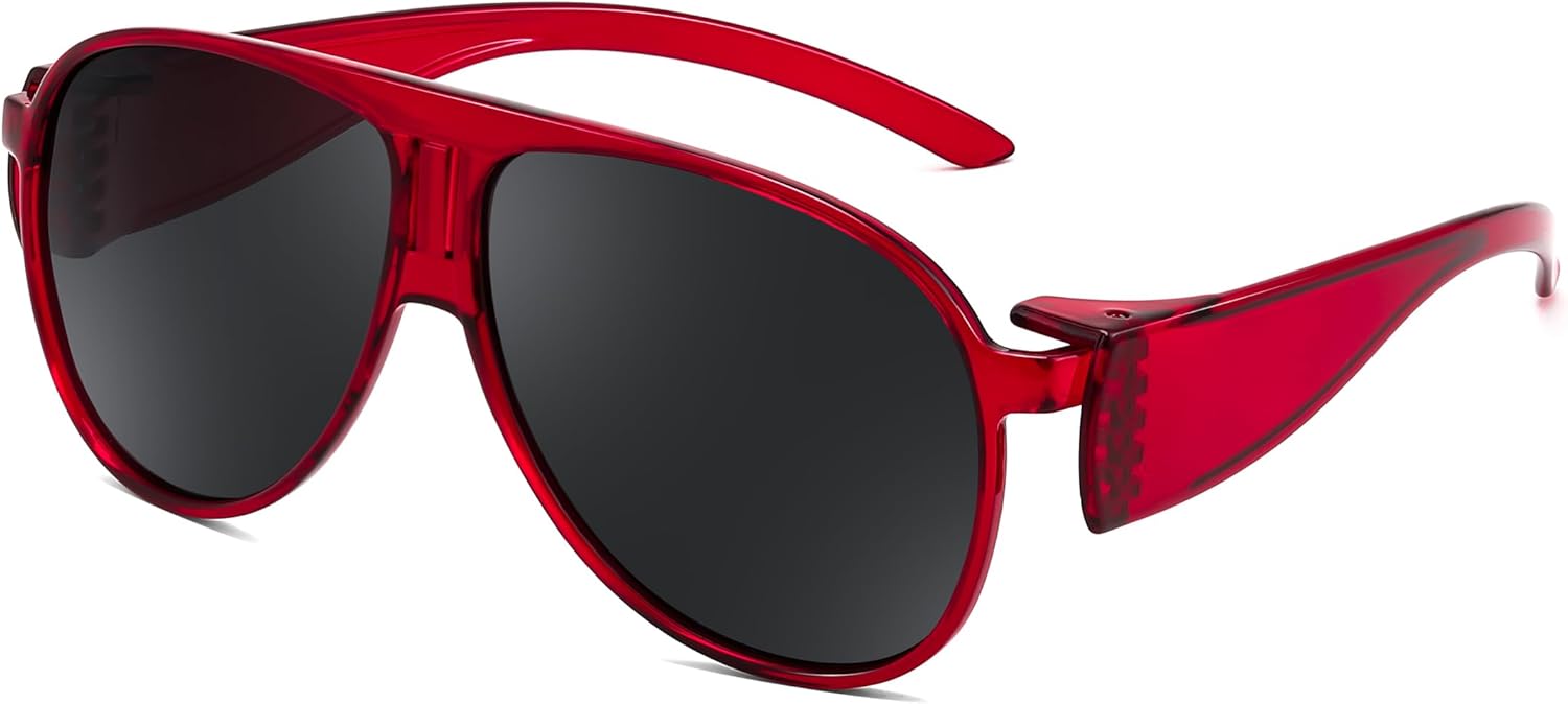 Солнцезащитные очки FEISEDY Fit Over Glasses Polarized Oversized для женщин и мужчин, модные ретро-очки-авиаторы с защитой от УФ-излучения B0246, Wine Red Framed and Grey Lens
Солнцезащитные очки FEISEDY Fit Over Glasses Polarized Oversized для женщин и мужчин, модные ретро-очки-авиаторы с защитой от УФ-излучения B0246, Wine Red Framed and Grey Lens