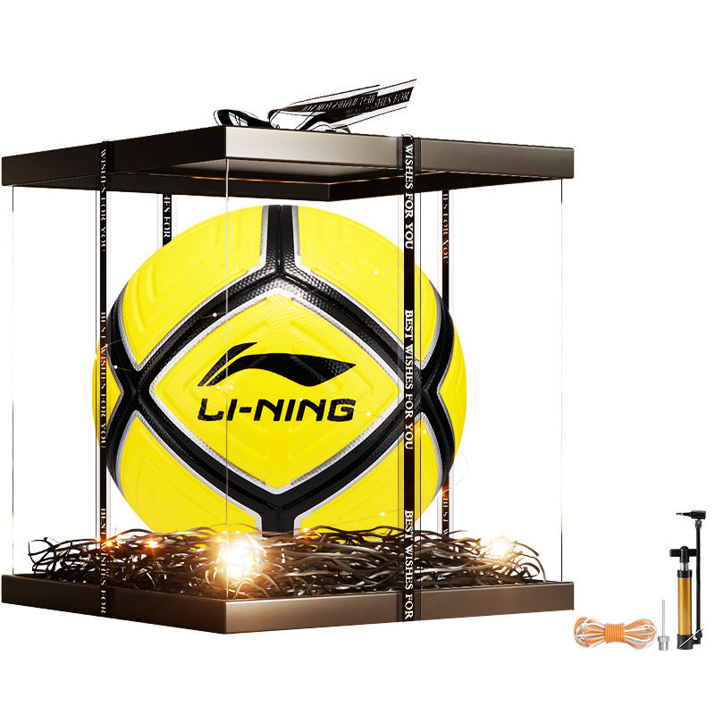 LINING Размер 5 футбольный мяч TPU бесшовный термосклеивание Unisex желтый черный
LINING Размер 5 футбольный мяч TPU бесшовный термосклеивание Unisex желтый черный