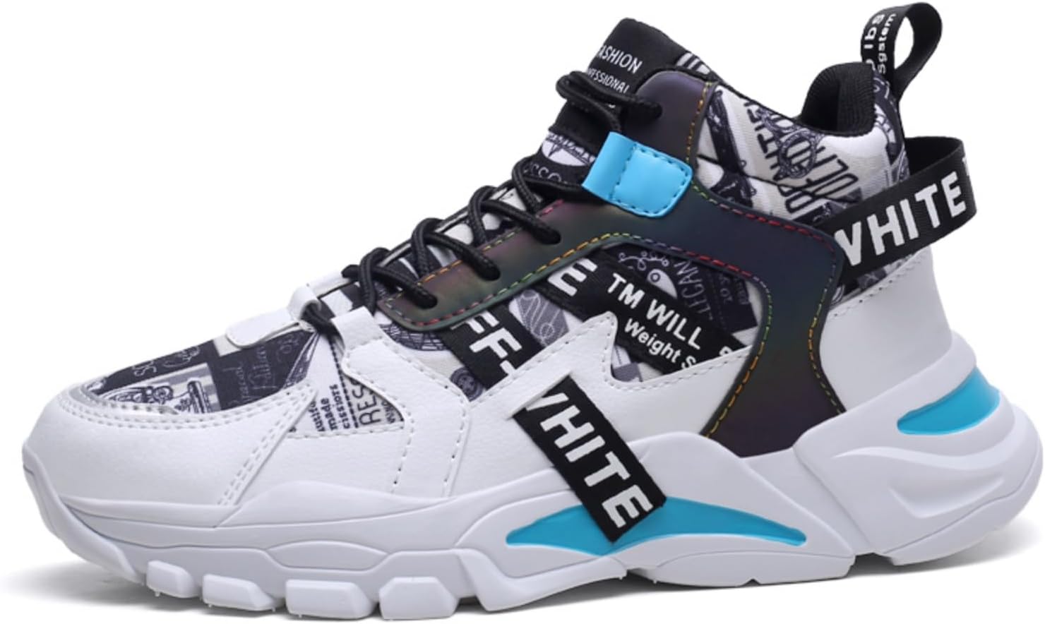 Мужские высокие кеды - с флисовой подкладкой для тепла, с графическим принтом, с амортизирующей нескользящей подошвой, стильная обувь для повседневной носки/уличного стиля Khwfjas, синий
Мужские высокие кеды - с флисовой подкладкой для тепла, с графическим принтом, с амортизирующей нескользящей подошвой, стильная обувь для повседневной носки/уличного стиля Khwfjas, синий