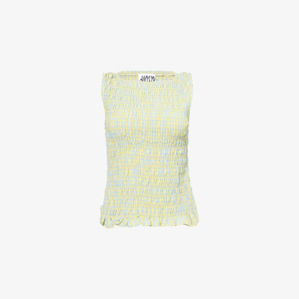 Топ Amy Lynn Sonya с защипами, мятно-желтый
Топ Amy Lynn Sonya с защипами, мятно-желтый